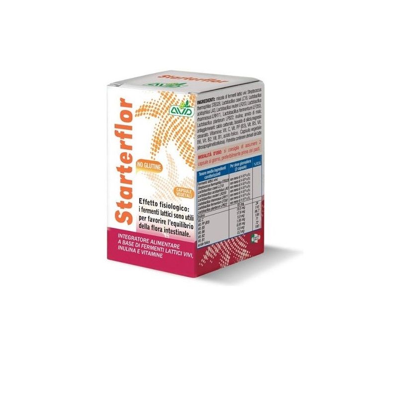 AVD Starterflor per l'equilibrio della flora intestinale 25 capsule-1