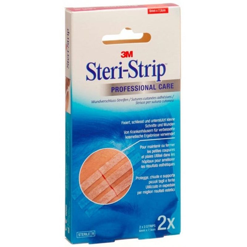 Steri Strip Skin Cerotto Per Sutura 6x75mm 6 Strisce-1