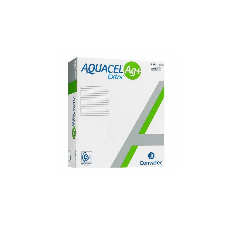 Aquacel Ag+ Extra medicazione sterile 5 pezzi 15x15cm-1