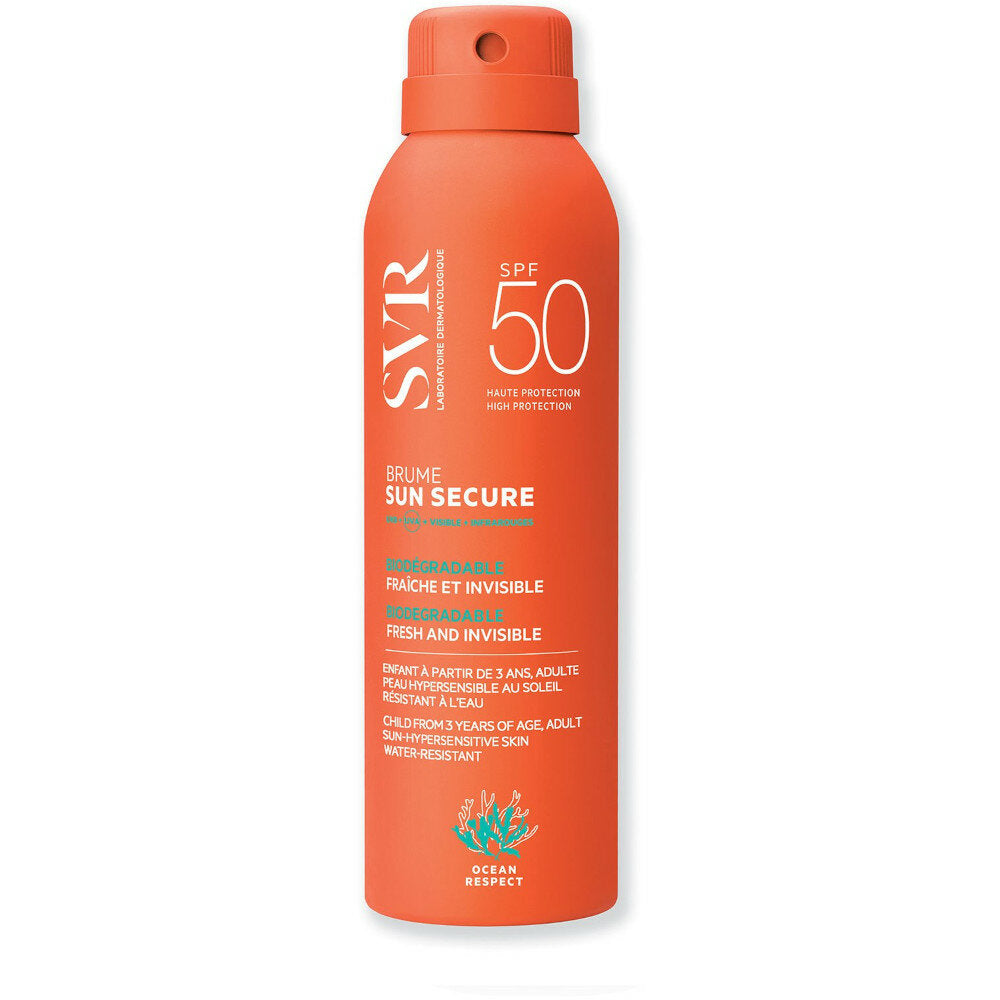 SVR Brume Sun Secure SPF50 Protezione biodegradabile fresca e invisibile 200ml-2