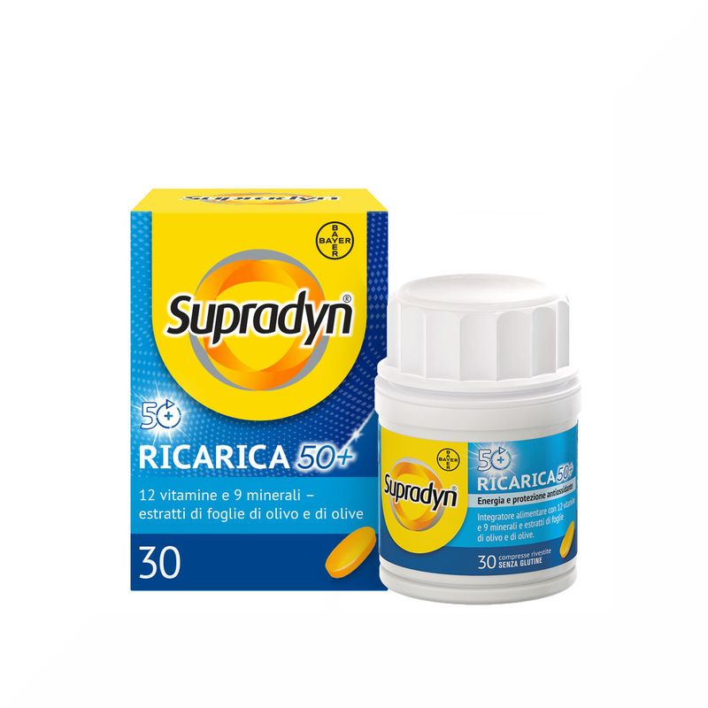 Supradyn Ricarica 50+ Integratore di Vitamine Gusto Arancia 30 Compresse rivestite-2