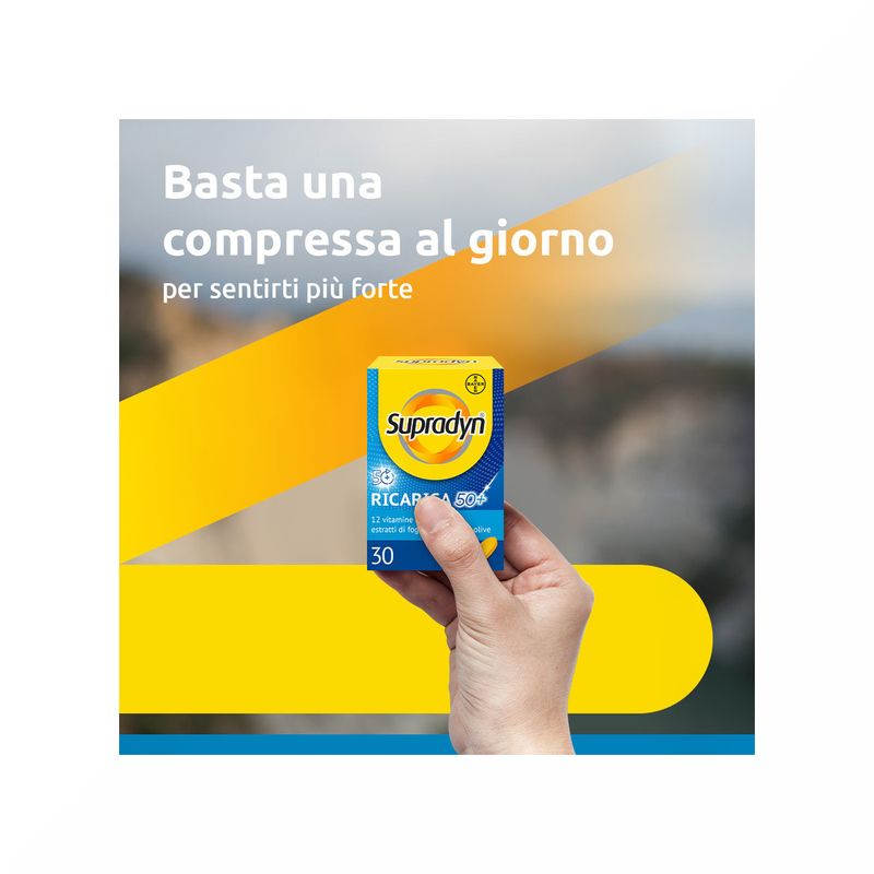 Supradyn Ricarica 50+ Integratore di Vitamine Gusto Arancia 30 Compresse rivestite-4