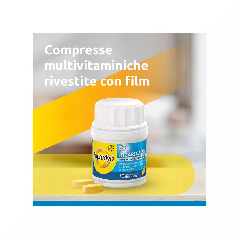 Supradyn Ricarica 50+ Integratore di Vitamine Gusto Arancia 30 Compresse rivestite-5