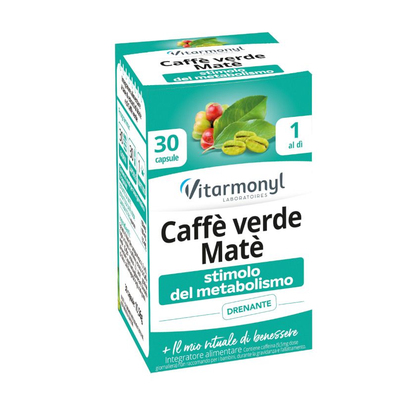 Vitarmonyl Caffe Verde Matè per lo stimolo del metabolismo 30 capsule-1