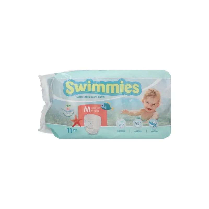 Swimmies Pants Sp Pannolino Costume Taglia Media 9/15kg 11 Pezzi-1
