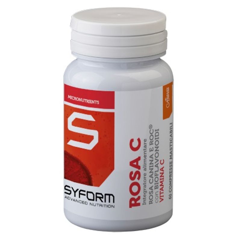 Syform Rosa C Ad Azione Antiossidante E Di Sostegno 60 Compresse Masticabili Gusto Arancia-1
