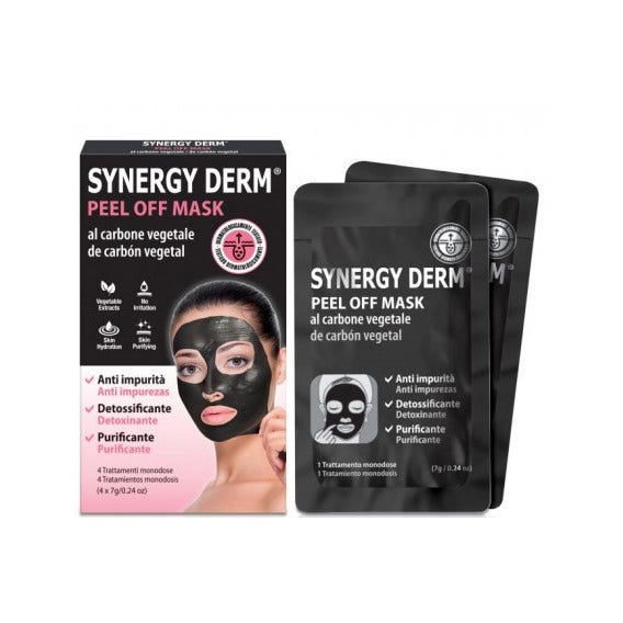 Synergy Derm Maschera Nera Carbone Vegetale 4 Trattamenti-1
