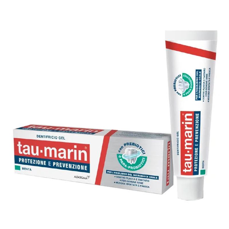 Taumarin Protezione e Prevenzione Dentifricio Gel Menta 75ml-1