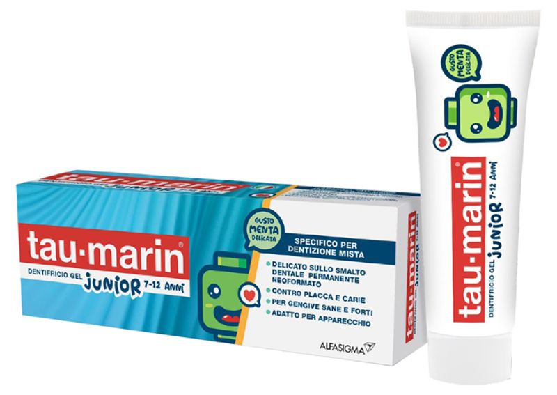 Taumarin Dentifricio Gel Junior 7-12 Anni 50ml-1