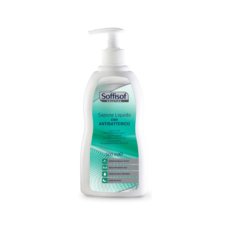 Soffisof Solution Sapone Liquido Antibatterico 500ml-1
