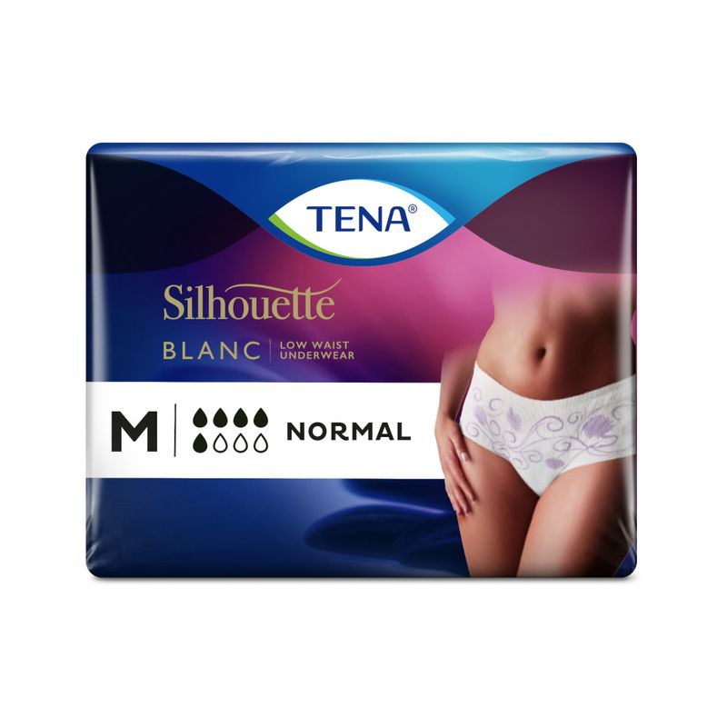 Tena Silhouette Blanc vita bassa taglia M 6 mutandine-1