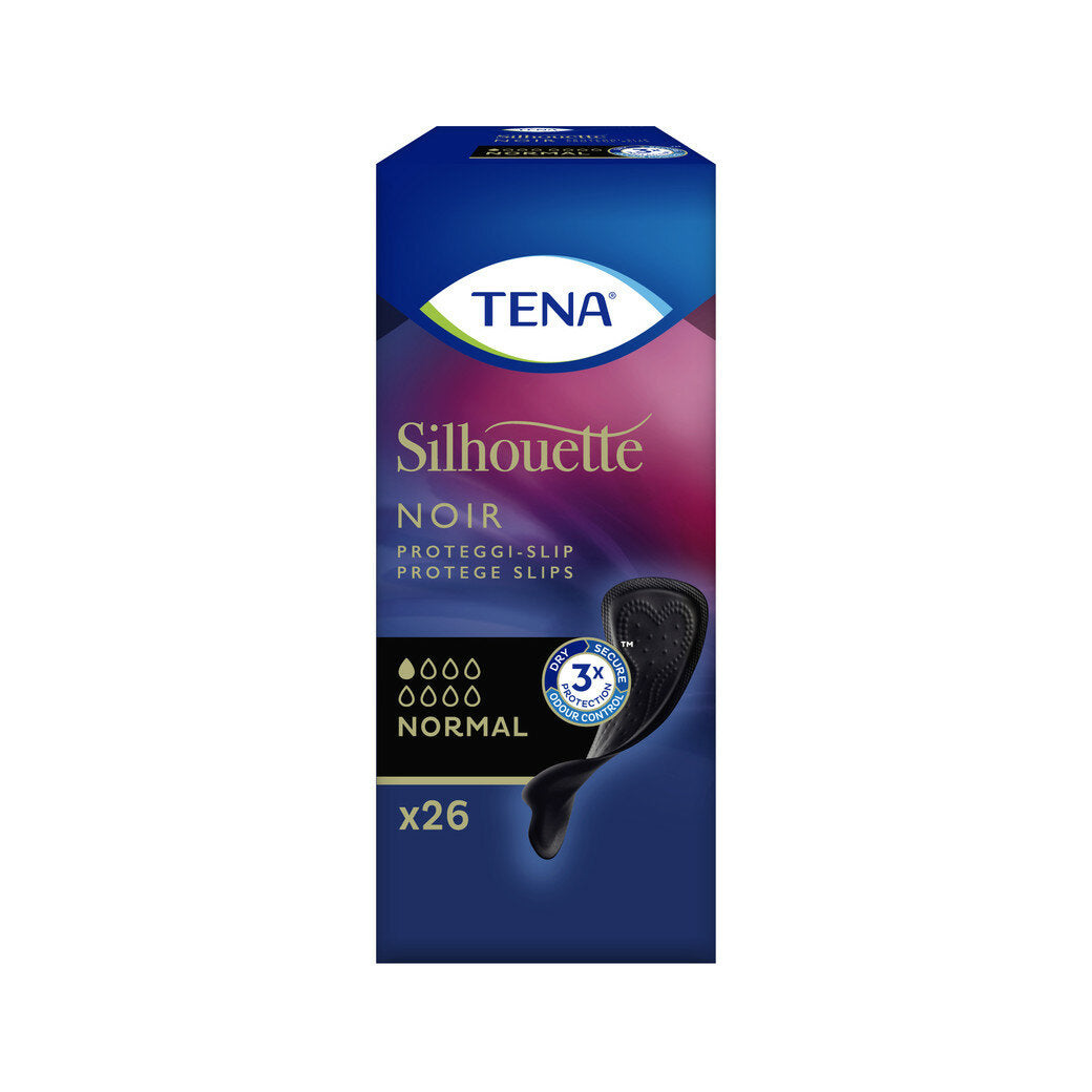 Tena Silhouette Noir Proteggi Slip per perdite urinarie molto leggere colore nero 26 pezzi-3