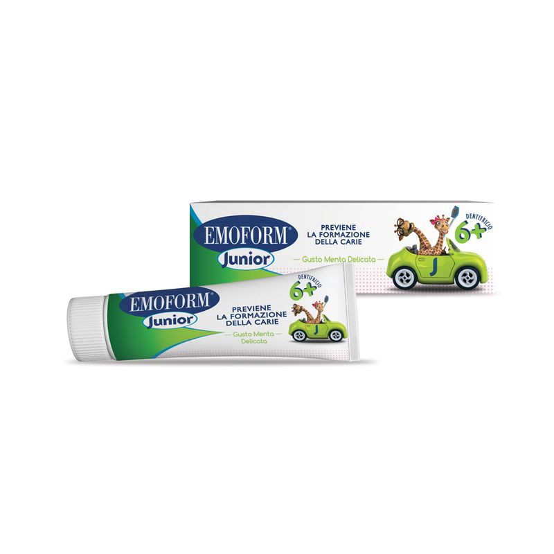 Emoform Junior dentifricio per bambini dai 6 anni 75ml gusto menta delicata-1