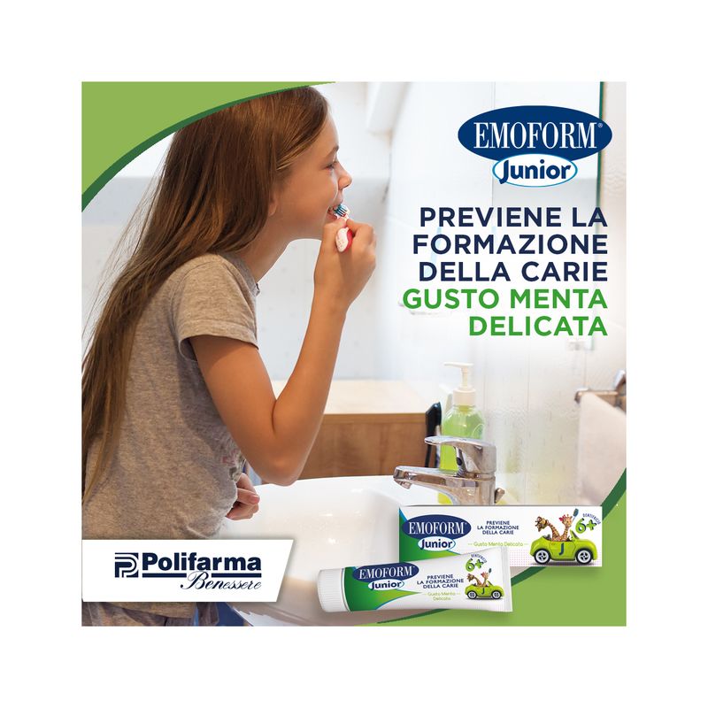 Emoform Junior dentifricio per bambini dai 6 anni 75ml gusto menta delicata-4