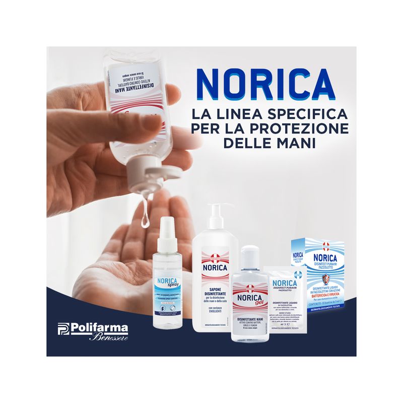 Norica Disinfect Puravir disinfettante liquido in fazzolettini 10 pezzi-6