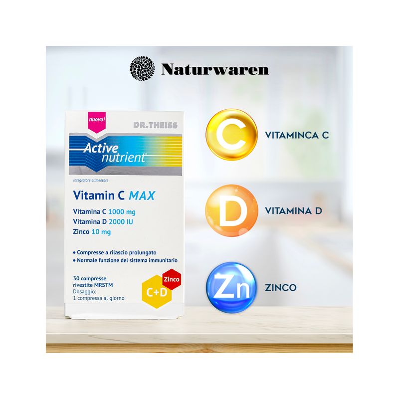 Dr Theiss Active Nutrient Vitamina C Max 30 compresse-3