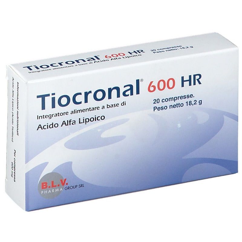 Tiocronal 600 HR integratore antiossidante 20 compresse-1