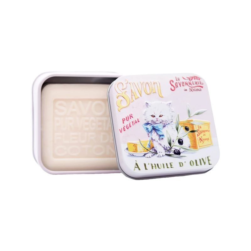 Savonnerie Nyons Sapone Ai Fiori Di Cotone Con Olio D'Oliva 100g-1