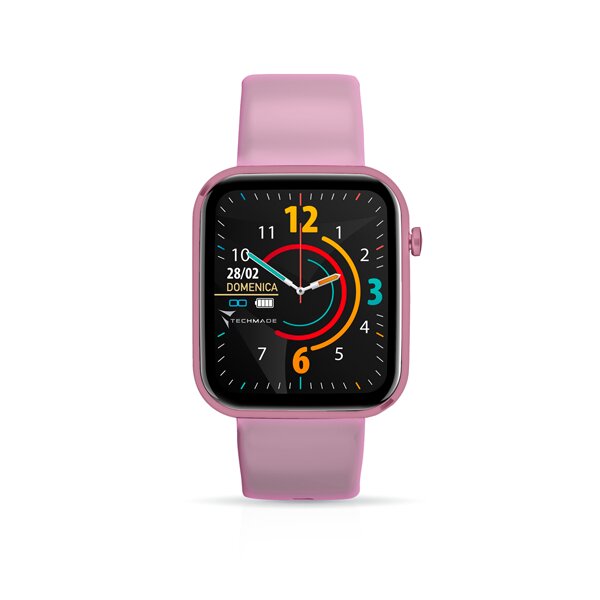 Techmade Have Smartwatch Con Frame In Alluminio 1,68" Pink-4