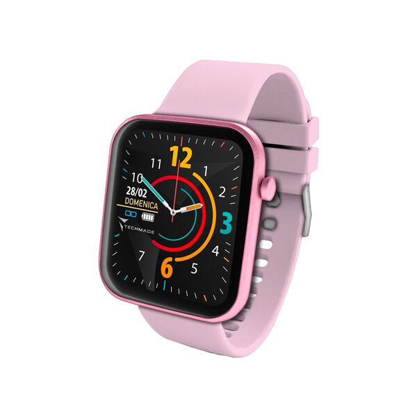 Techmade Have Smartwatch Con Frame In Alluminio 1,68" Pink-5
