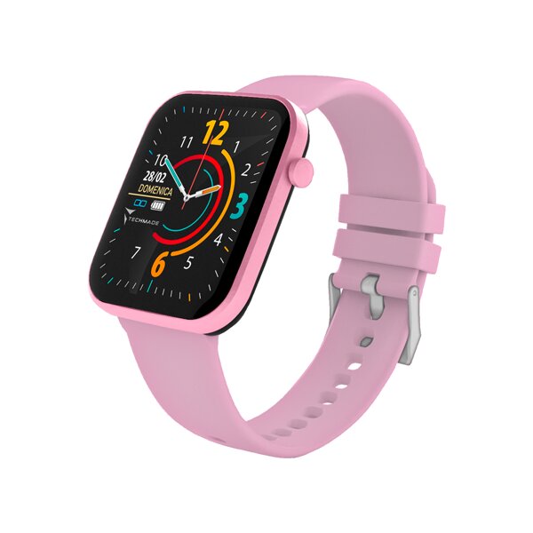 Techmade Have Smartwatch Con Frame In Alluminio 1,68" Pink-6