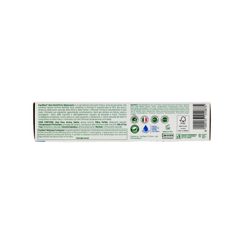 Equilibra Aloe Dentifricio Sbiancante 75ml-3