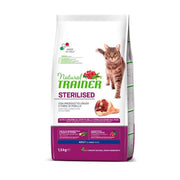 Natural Trainer Crocchette Al Prosciutto Crudo Per Gatti Sterilizzati Sacco 1,5kg-1