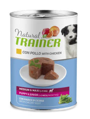 Natural Trainer Cibo Umido Pollo Per Cuccioli Taglia Media/Grande Fino A 2 Mesi Lattina 400g-1