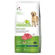 Natural Trainer Crocchette Manzo/Riso Per Cani Adulti Taglia Grande Sacco 12kg-1