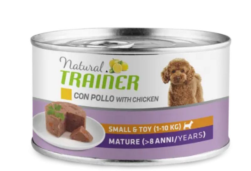 Natural Trainer Cibo Umido Pollo Per Cani Adulti Taglia Piccola Lattina 150g-1