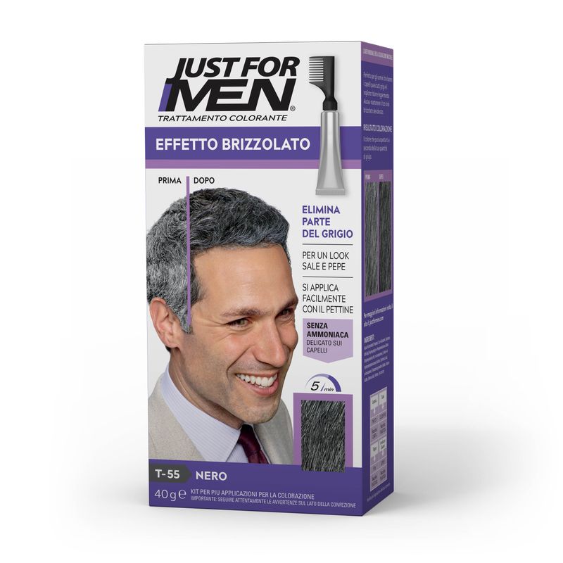 Trattamento colorante graduale per uomo Touch of gray NERO-1