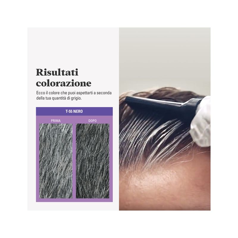 Trattamento colorante graduale per uomo Touch of gray NERO-7