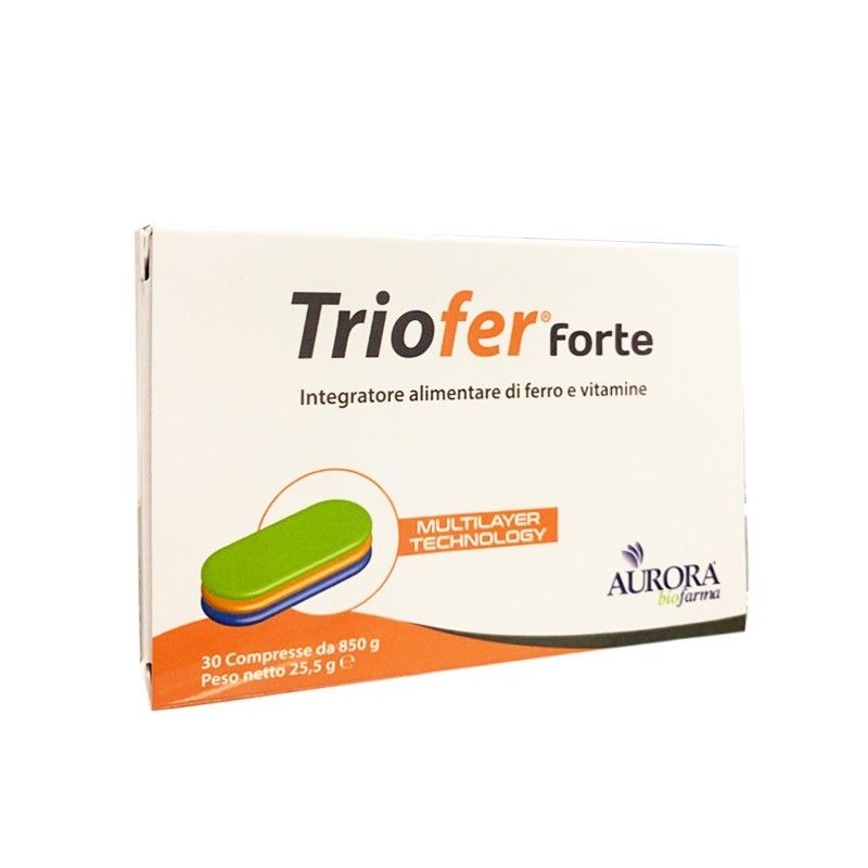 Triofer Forte integratore di ferro e vitamina C 30 compresse-1