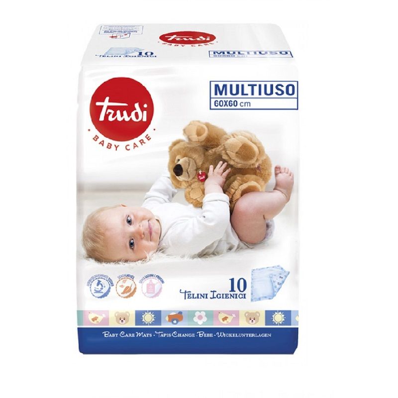 Trudi 10 Telini Igienici Multiuso 60x60cm-1