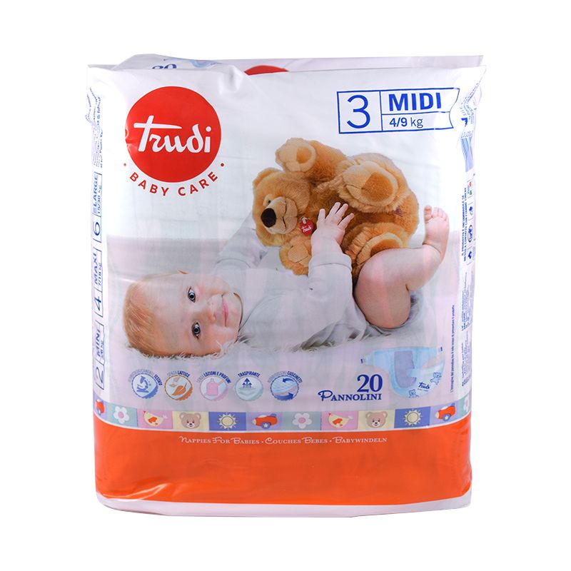 Trudi Baby Care 3 Midi 4/9 kg 20 pannolini-1
