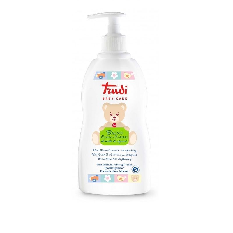 Trudi Baby Care Bagno Corpo-Capelli al miele di agrumi 500ml-1
