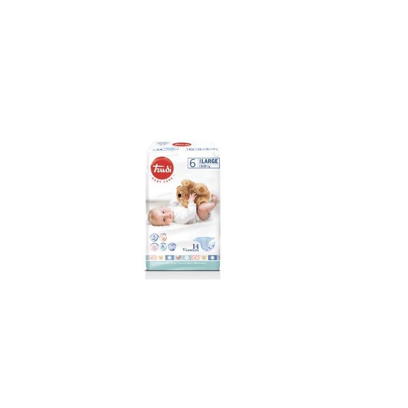 Trudi Baby Care Pannolini Bambini Extra Large 15/30kg 14 Pezzi-1