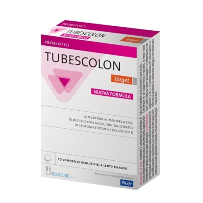Tubescolon Target Nuova Formula Integratore Alimentare 30 compresse deglutibili a lento rilascio-1