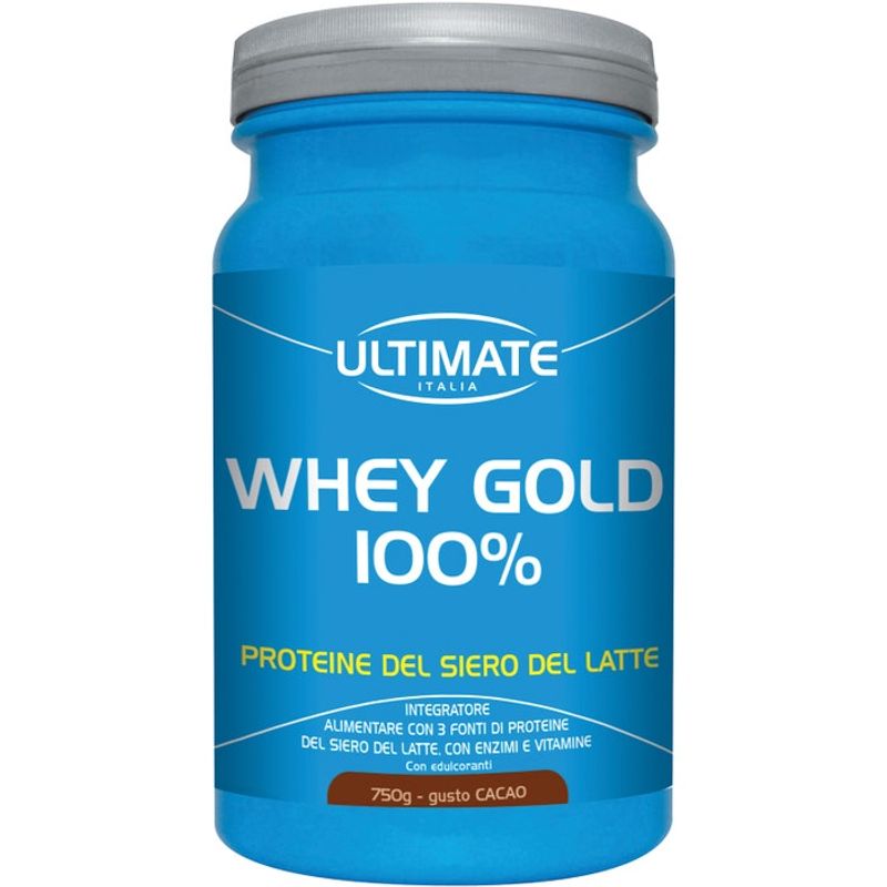 Ultimate Whey Gold 100% integratore proteico gusto cacao 750g-1