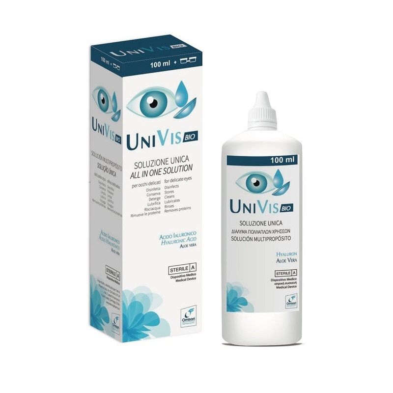 UniVis Bio Soluzione Unica per lenti a contatto 100ml-1