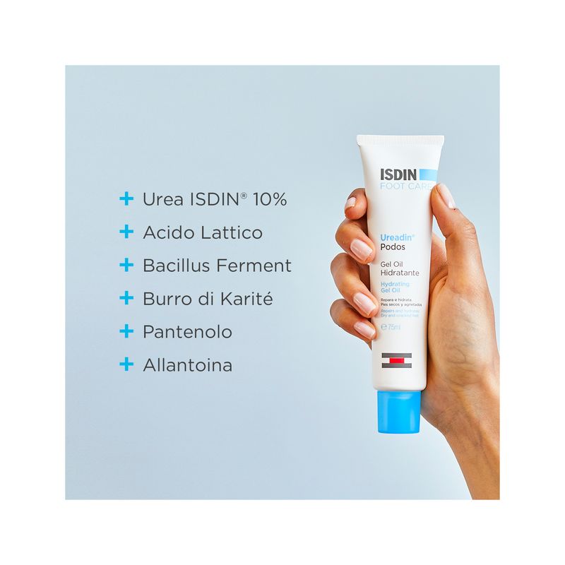 Isdin Ureadin Podos Gel Oil Idratante Per Piedi Secchi 75ml-4