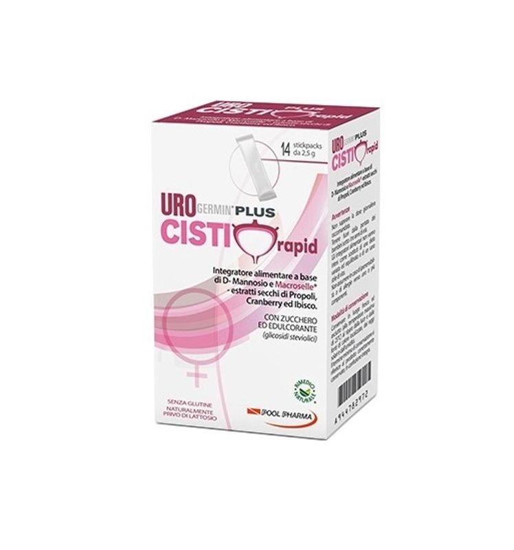 Urogermin Plus Cisti Rapid utile per la funzionalità delle vie urinarie 14 stickpacks-1
