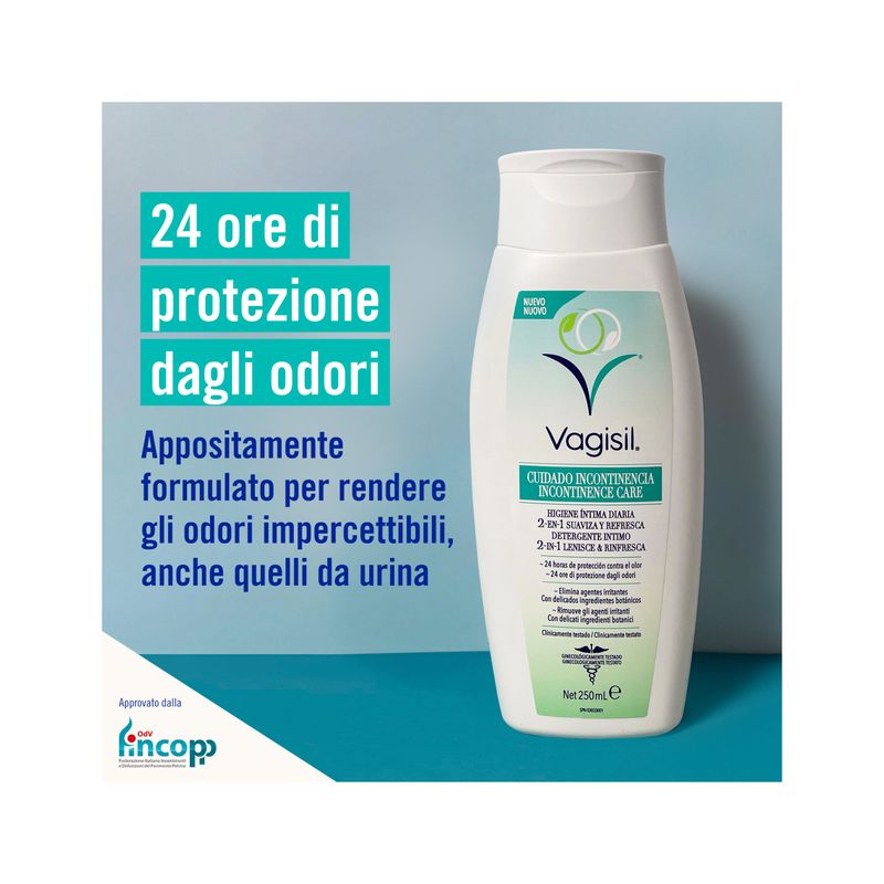 Vagisil Incontinence Care detergente intimo lenitivo e rinfrescante 250ml-2