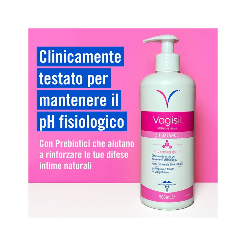 Vagisil Detergente Intimo pH Balance Per l'Igiene Intima Quotidiana Con Prebiotici Naturali 500ml-2