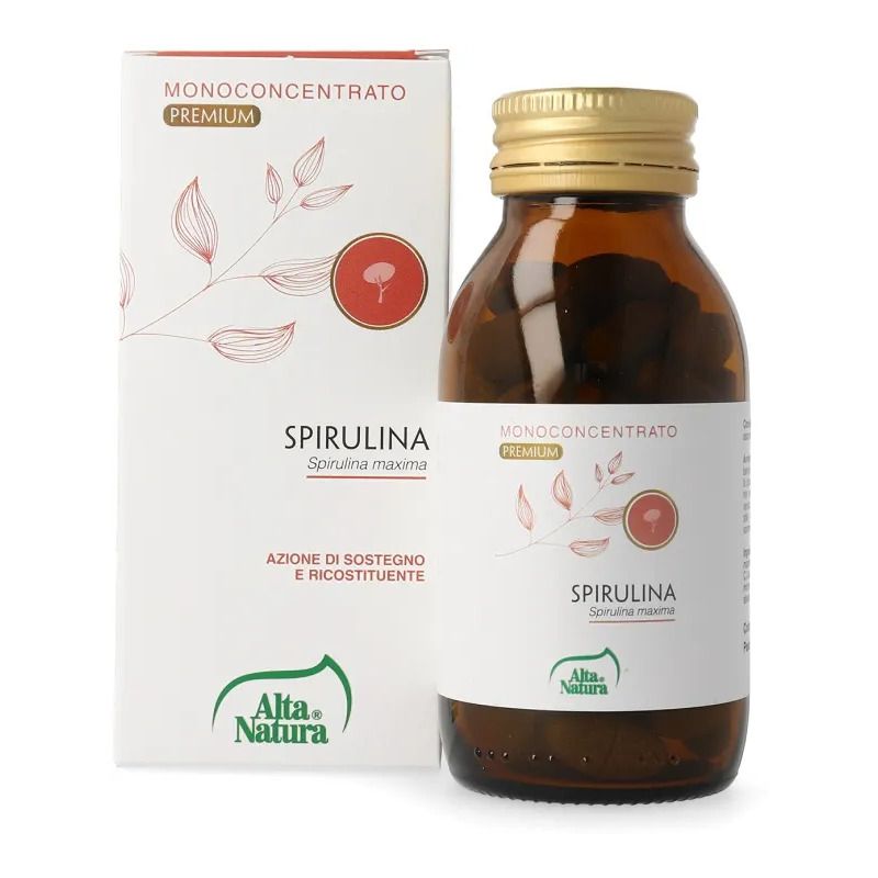 Alta Natura Monoconcentrato Premium Spirulina integratore alimentare 60 compresse-1