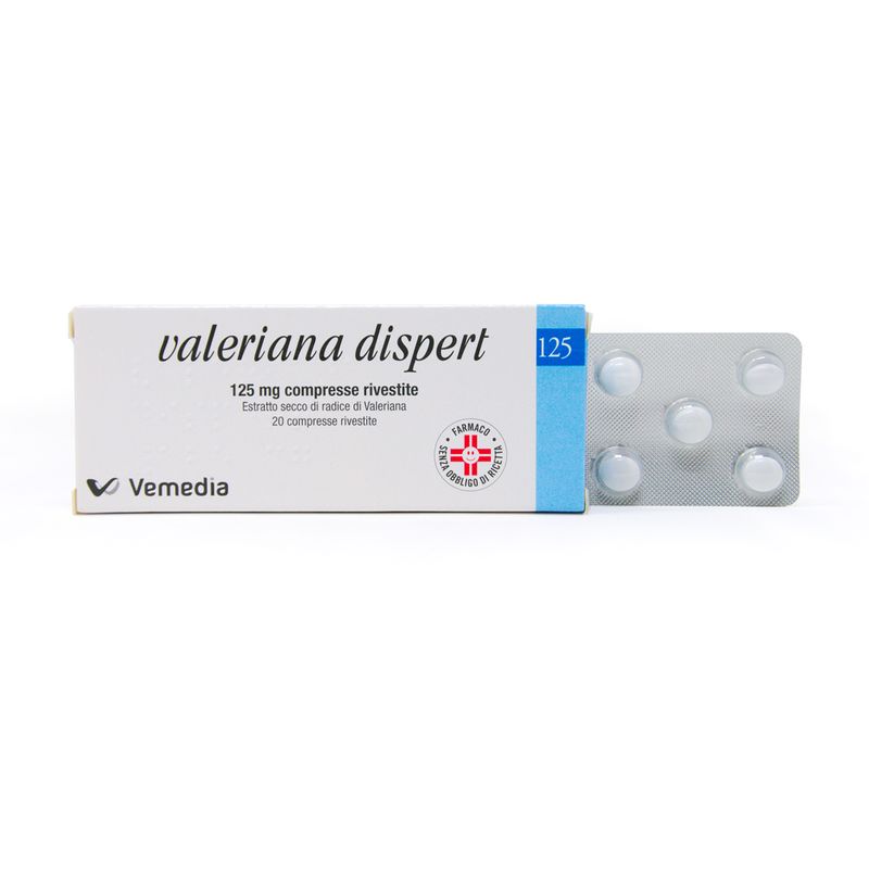 Valeriana Dispert Ipnotico e Sedativo 20 compresse 125mg-4