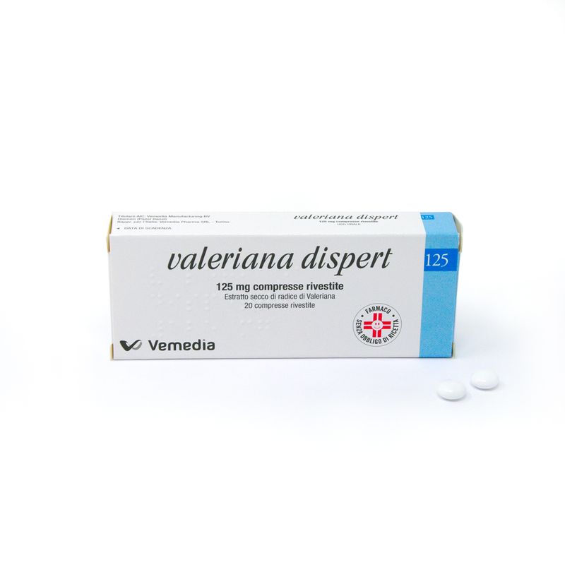 Valeriana Dispert Ipnotico e Sedativo 20 compresse 125mg-5