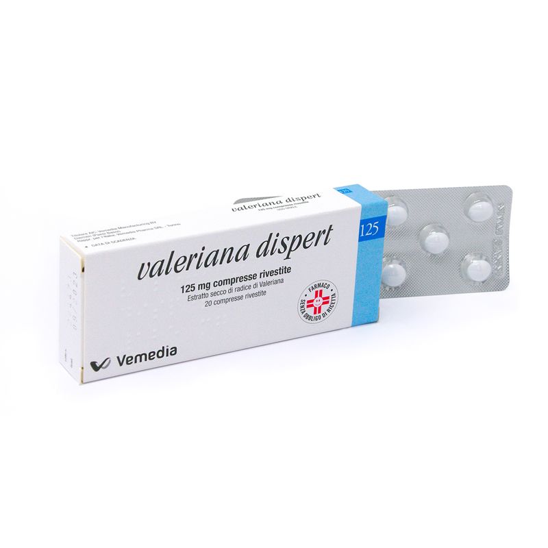 Valeriana Dispert Ipnotico e Sedativo 20 compresse 125mg-6