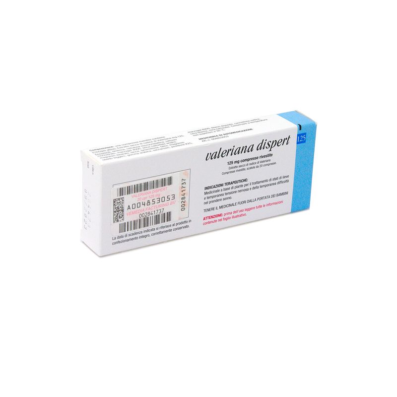 Valeriana Dispert Ipnotico e Sedativo 20 compresse 125mg-7