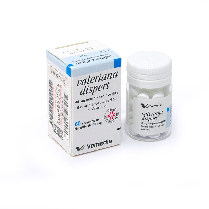 Valeriana Dispert Ipnotico e Sedativo 60 compresse rivestite 45mg-3